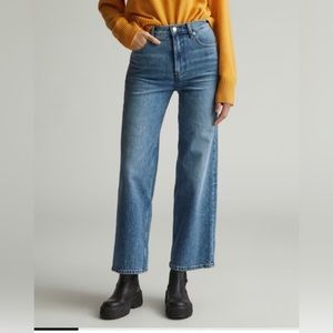 Everlane | The Way High Wide Leg Flare | Organic Cotton | 28 Regular